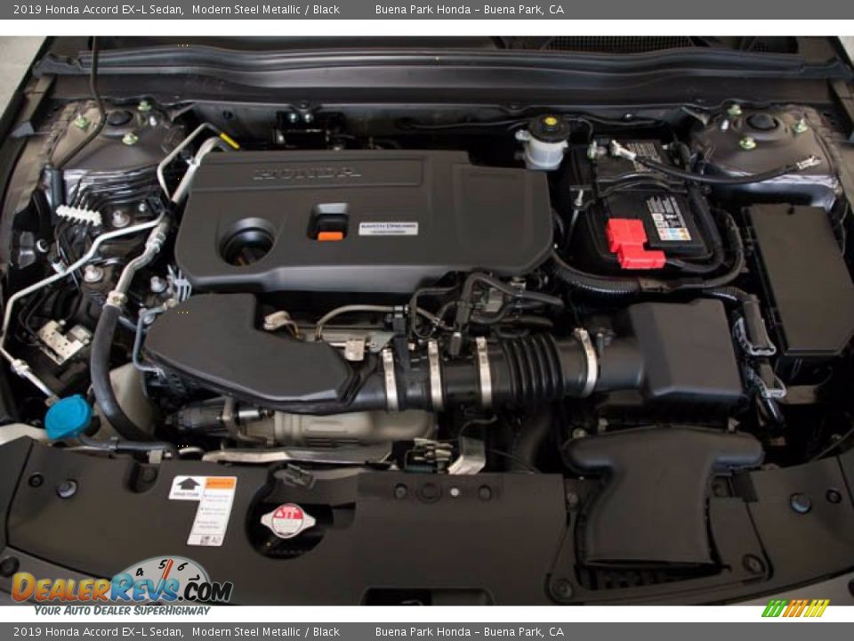 2019 Honda Accord EX-L Sedan Modern Steel Metallic / Black Photo #34