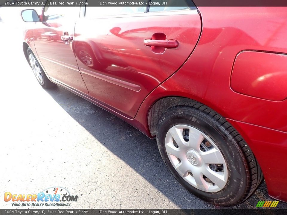 2004 Toyota Camry LE Salsa Red Pearl / Stone Photo #12