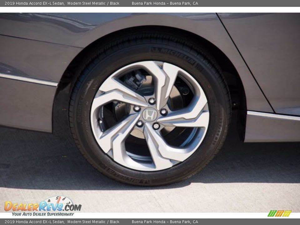 2019 Honda Accord EX-L Sedan Modern Steel Metallic / Black Photo #35