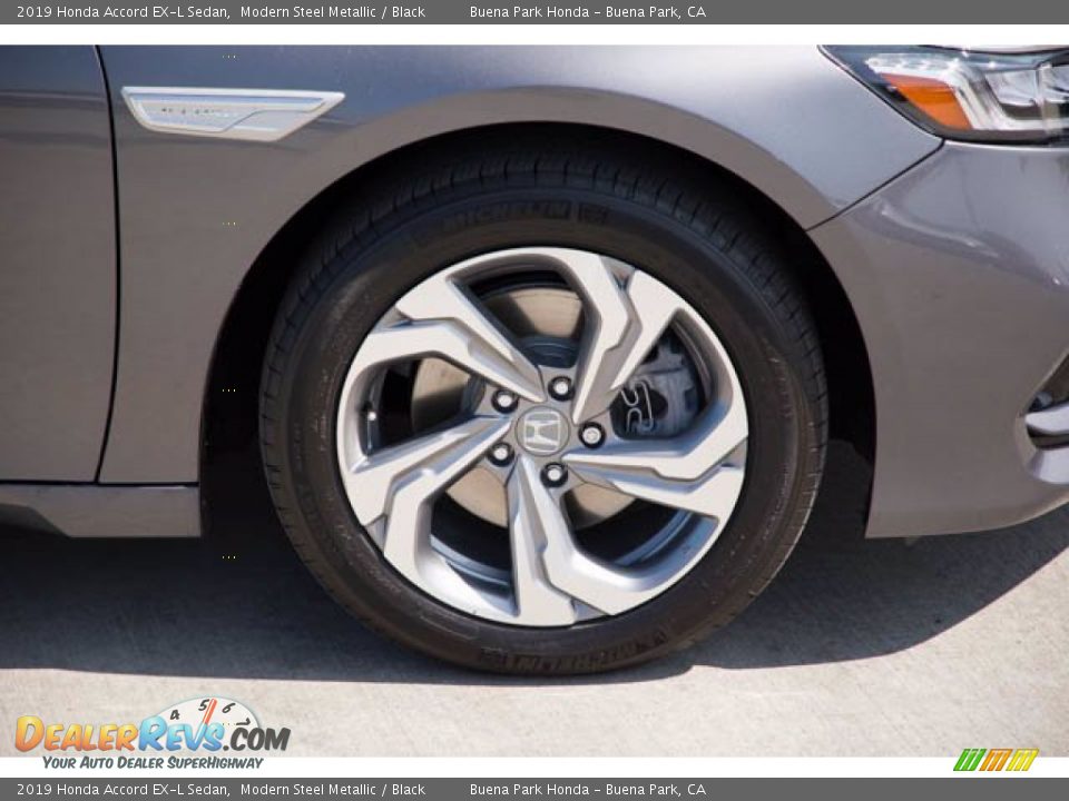 2019 Honda Accord EX-L Sedan Modern Steel Metallic / Black Photo #36