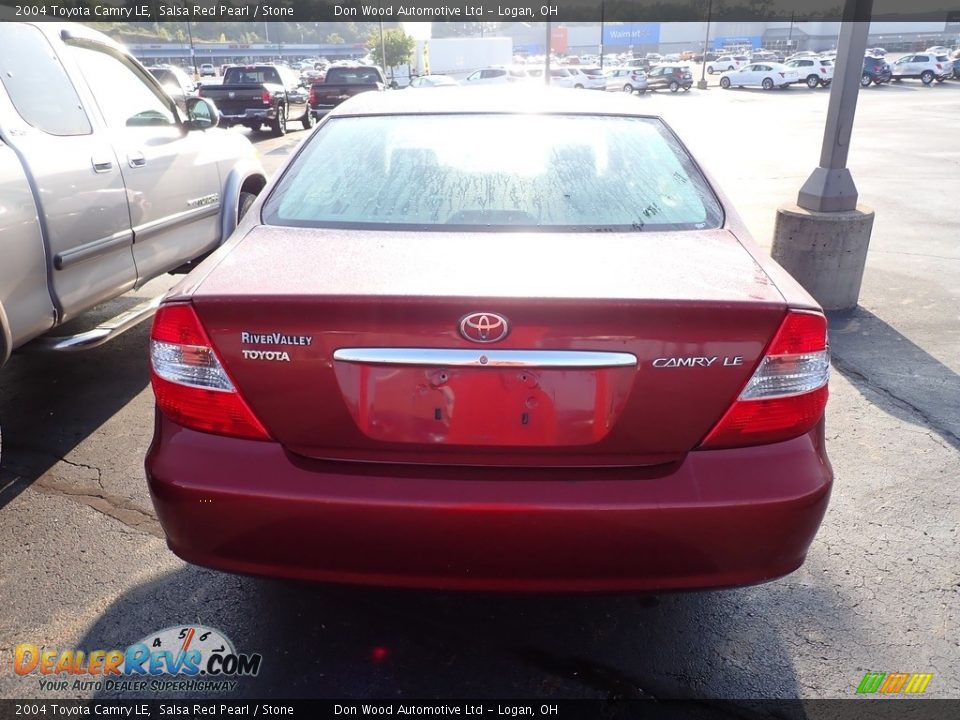 2004 Toyota Camry LE Salsa Red Pearl / Stone Photo #14
