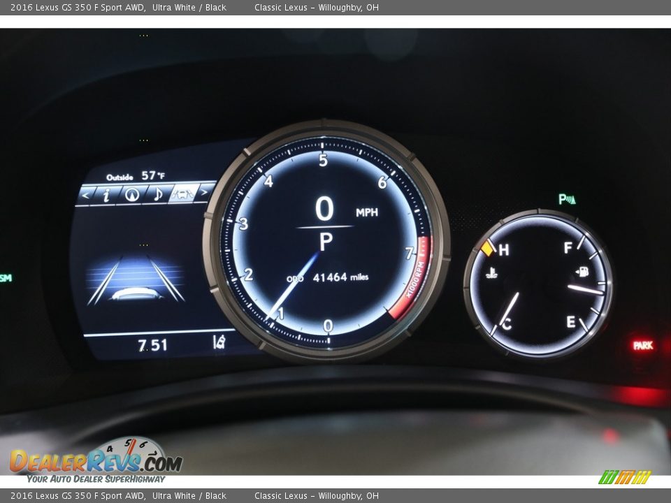 2016 Lexus GS 350 F Sport AWD Gauges Photo #8