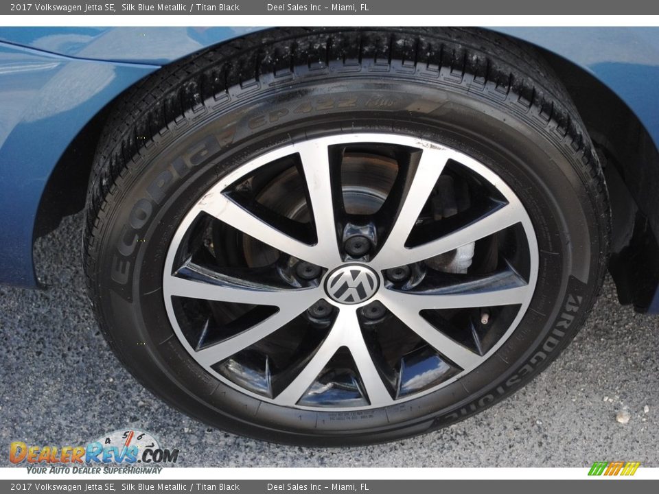 2017 Volkswagen Jetta SE Silk Blue Metallic / Titan Black Photo #10