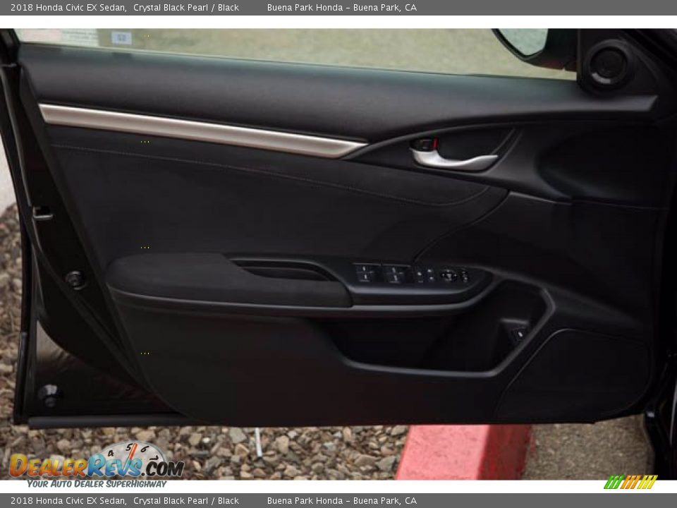 2018 Honda Civic EX Sedan Crystal Black Pearl / Black Photo #32