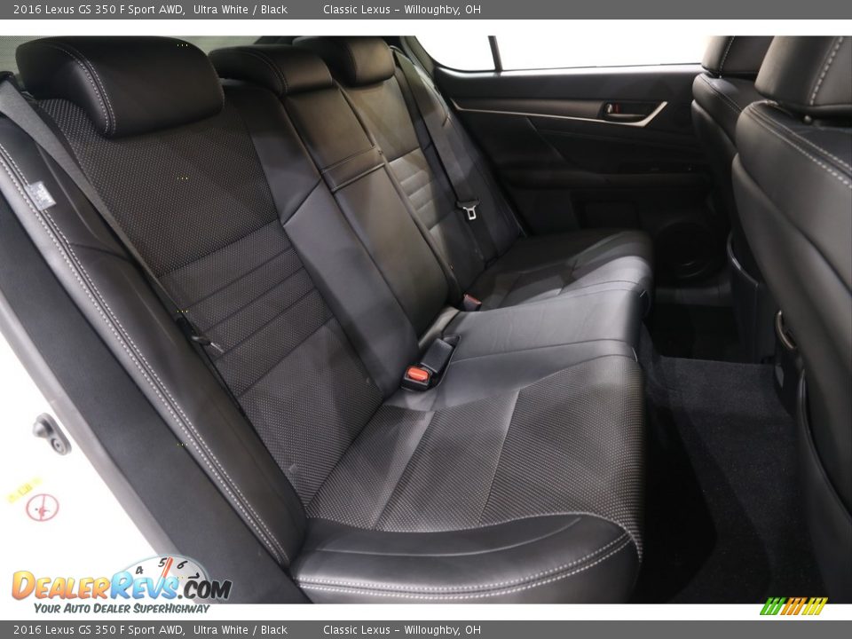 Rear Seat of 2016 Lexus GS 350 F Sport AWD Photo #22