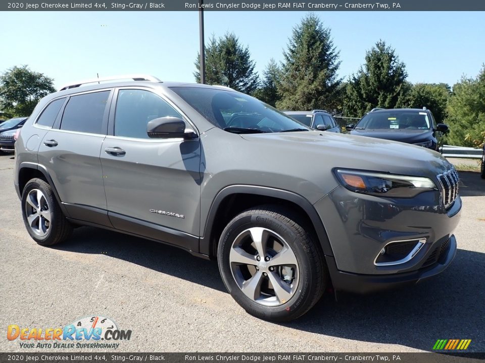 2020 Jeep Cherokee Limited 4x4 Sting-Gray / Black Photo #3