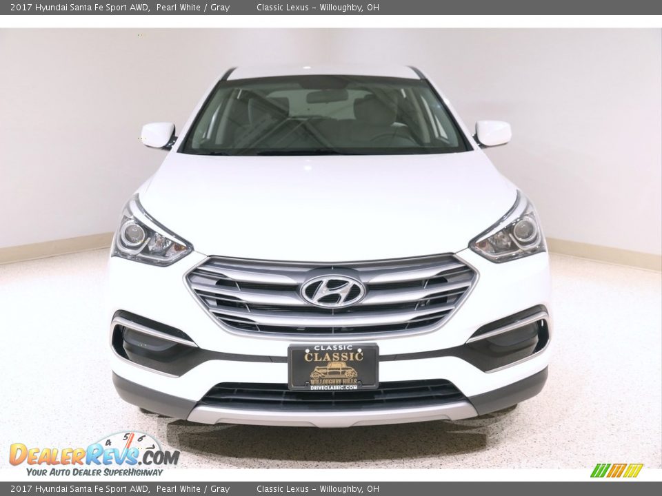 2017 Hyundai Santa Fe Sport AWD Pearl White / Gray Photo #2