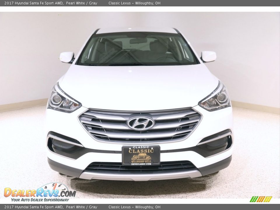 2017 Hyundai Santa Fe Sport AWD Pearl White / Gray Photo #2