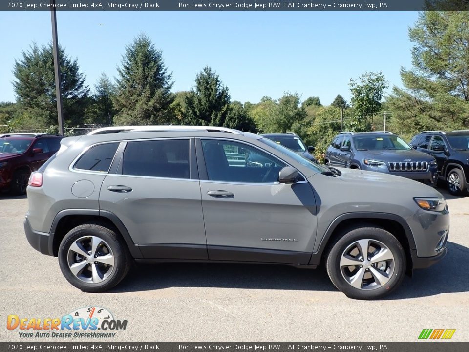 2020 Jeep Cherokee Limited 4x4 Sting-Gray / Black Photo #4