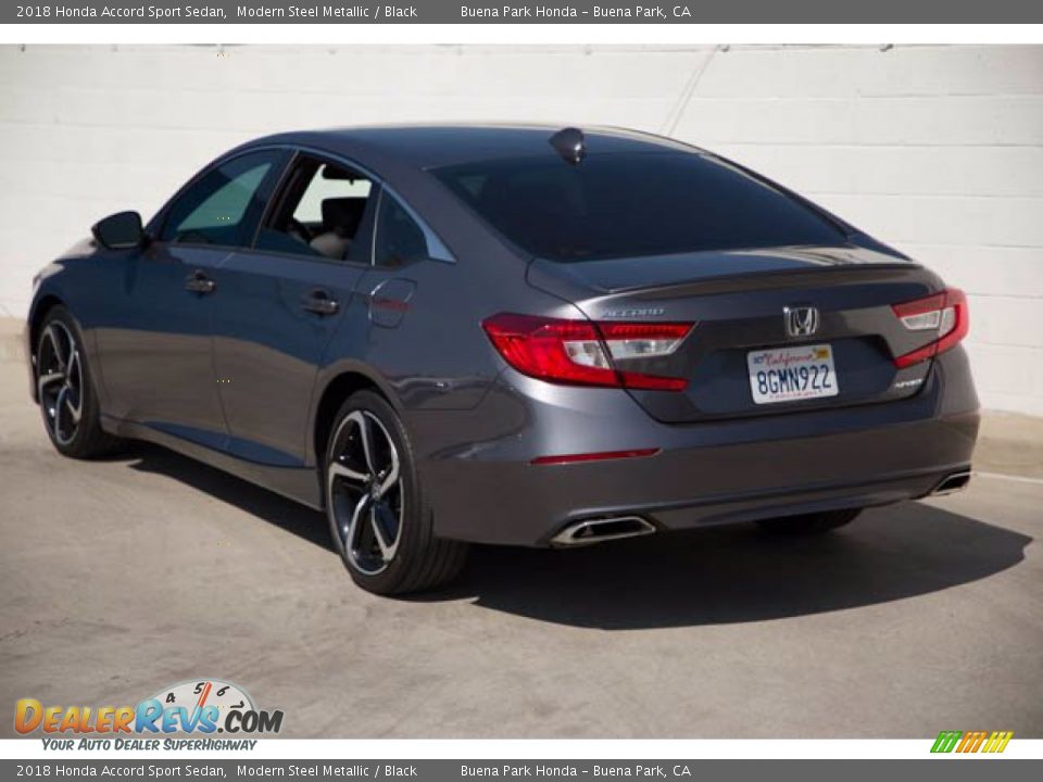 2018 Honda Accord Sport Sedan Modern Steel Metallic / Black Photo #2