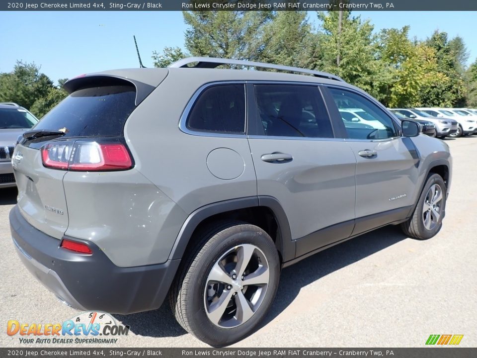 2020 Jeep Cherokee Limited 4x4 Sting-Gray / Black Photo #5