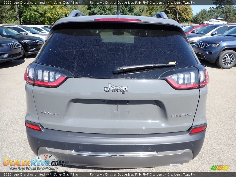 2020 Jeep Cherokee Limited 4x4 Sting-Gray / Black Photo #6