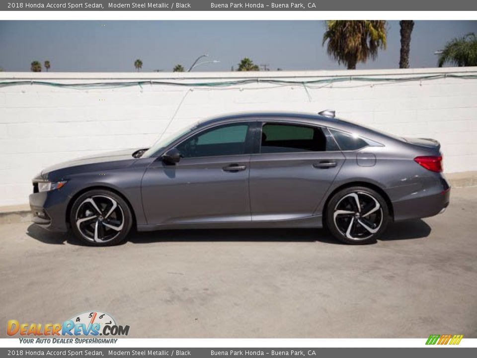 2018 Honda Accord Sport Sedan Modern Steel Metallic / Black Photo #8