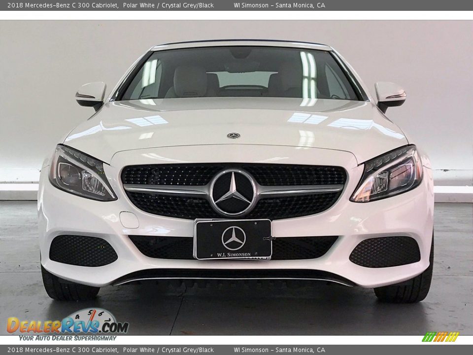 2018 Mercedes-Benz C 300 Cabriolet Polar White / Crystal Grey/Black Photo #2