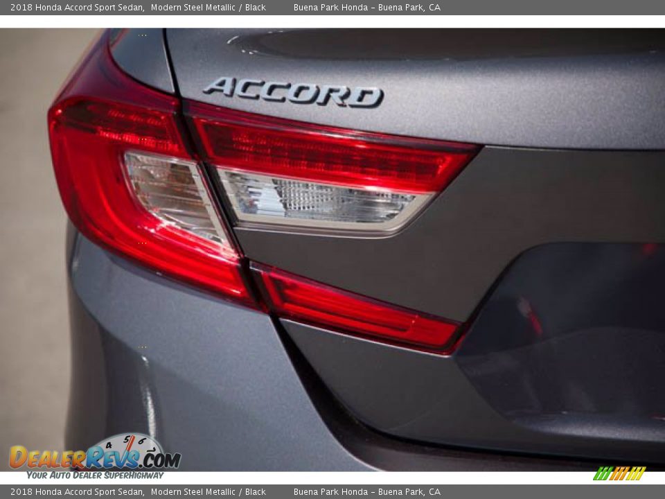 2018 Honda Accord Sport Sedan Modern Steel Metallic / Black Photo #10
