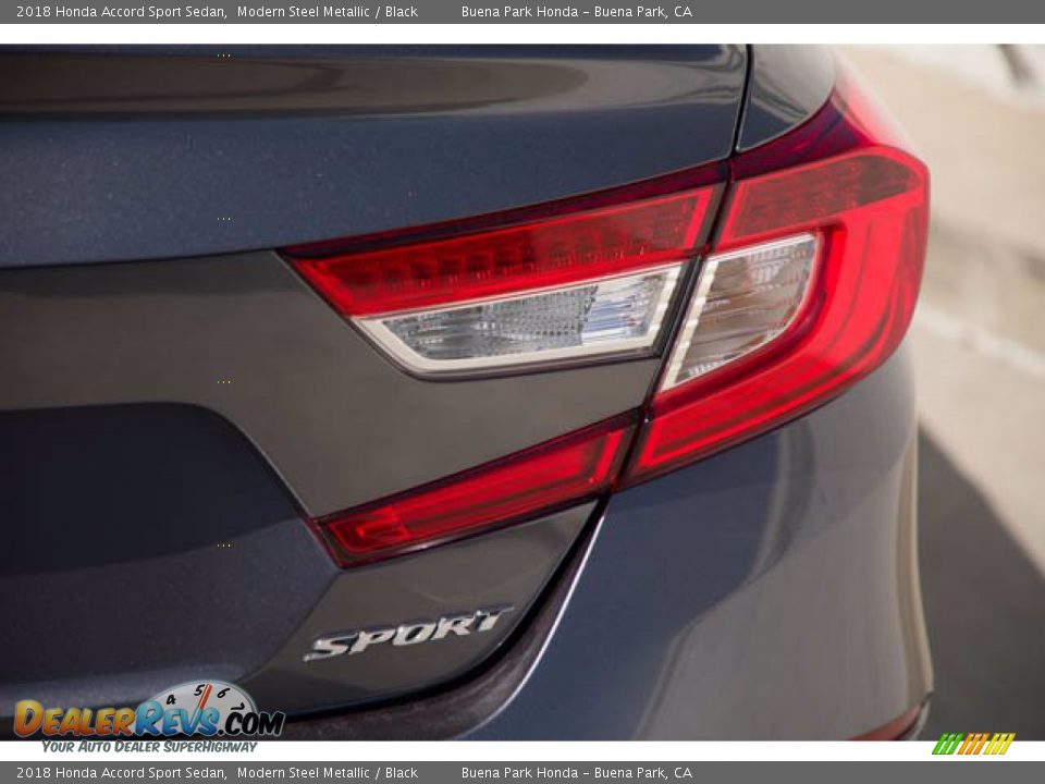 2018 Honda Accord Sport Sedan Modern Steel Metallic / Black Photo #11