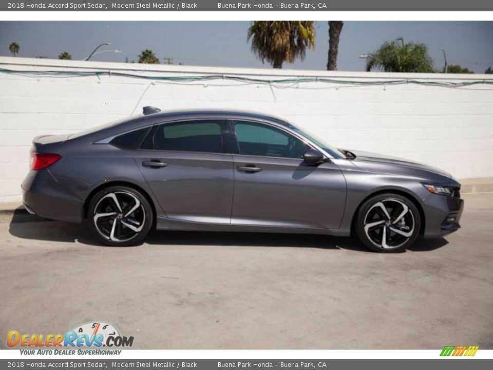 2018 Honda Accord Sport Sedan Modern Steel Metallic / Black Photo #12