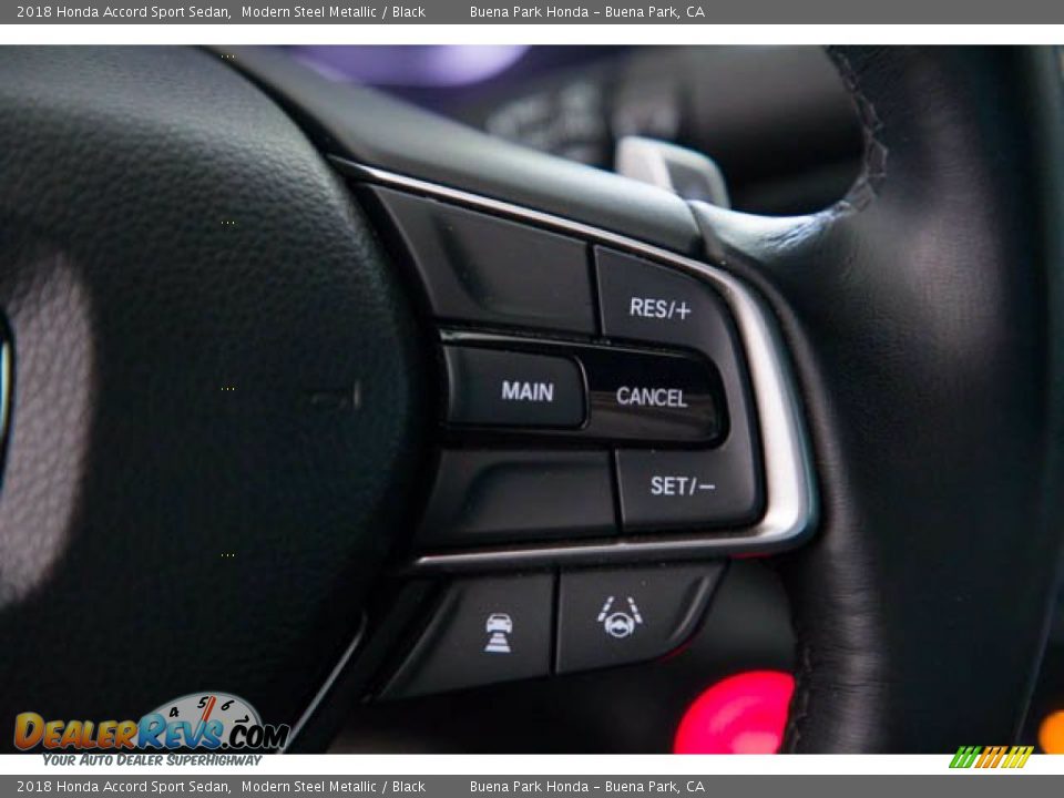 2018 Honda Accord Sport Sedan Modern Steel Metallic / Black Photo #15