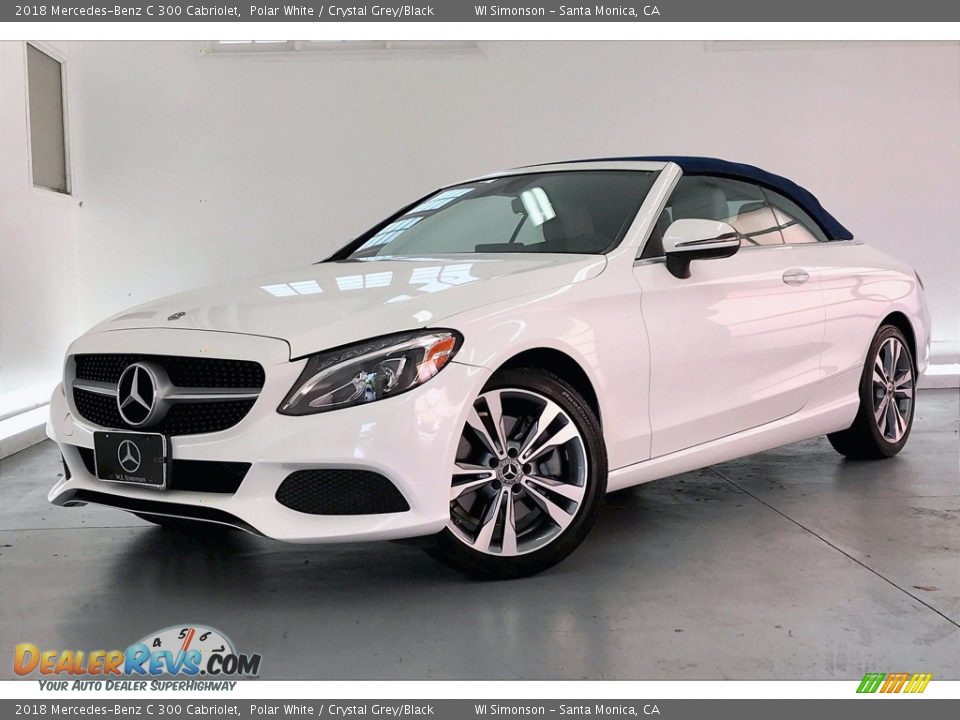 2018 Mercedes-Benz C 300 Cabriolet Polar White / Crystal Grey/Black Photo #12