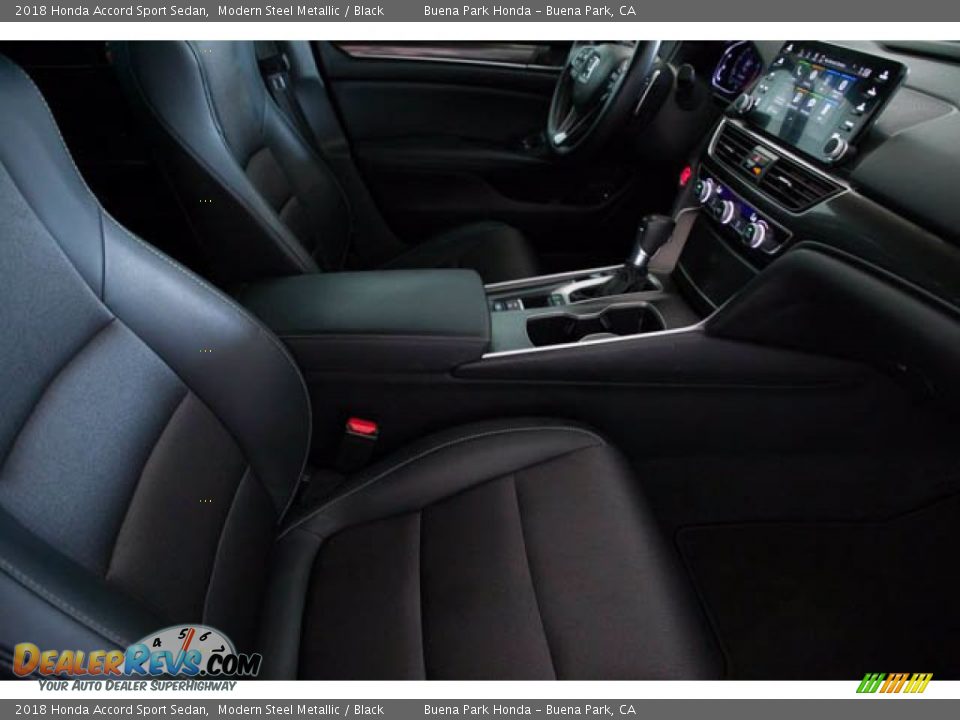 2018 Honda Accord Sport Sedan Modern Steel Metallic / Black Photo #23