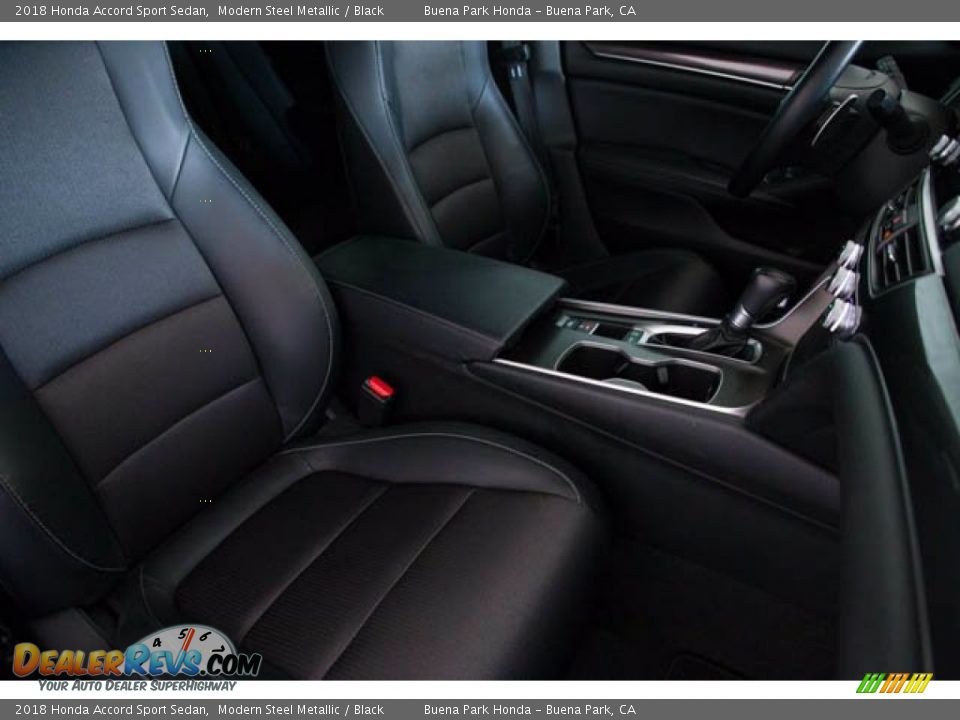 2018 Honda Accord Sport Sedan Modern Steel Metallic / Black Photo #24