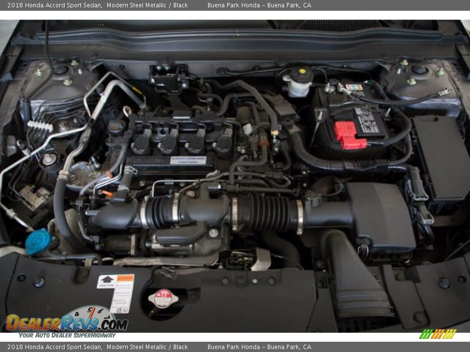 2018 Honda Accord Sport Sedan Modern Steel Metallic / Black Photo #33