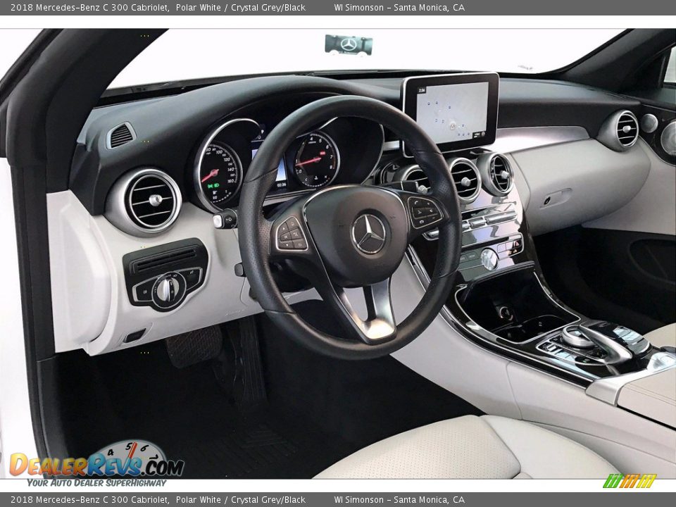 2018 Mercedes-Benz C 300 Cabriolet Polar White / Crystal Grey/Black Photo #22