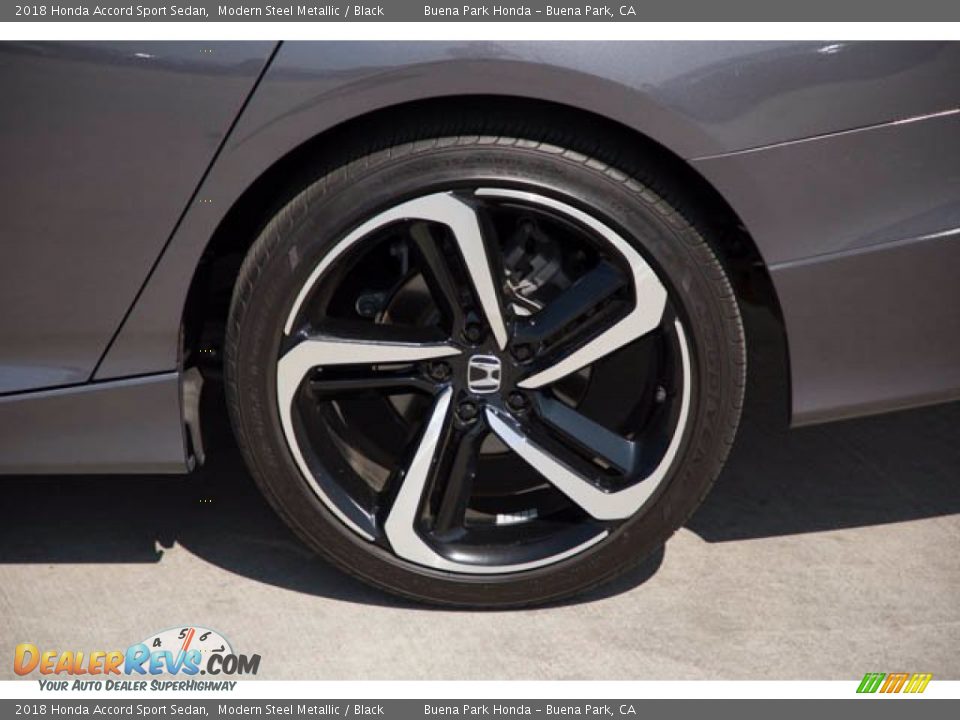 2018 Honda Accord Sport Sedan Modern Steel Metallic / Black Photo #35
