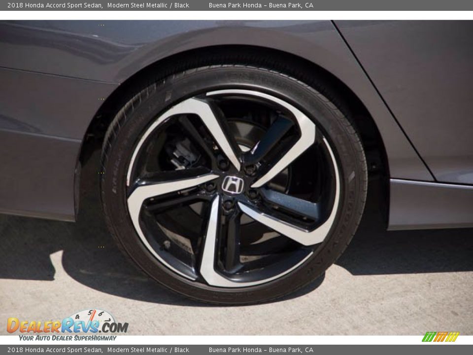 2018 Honda Accord Sport Sedan Modern Steel Metallic / Black Photo #36