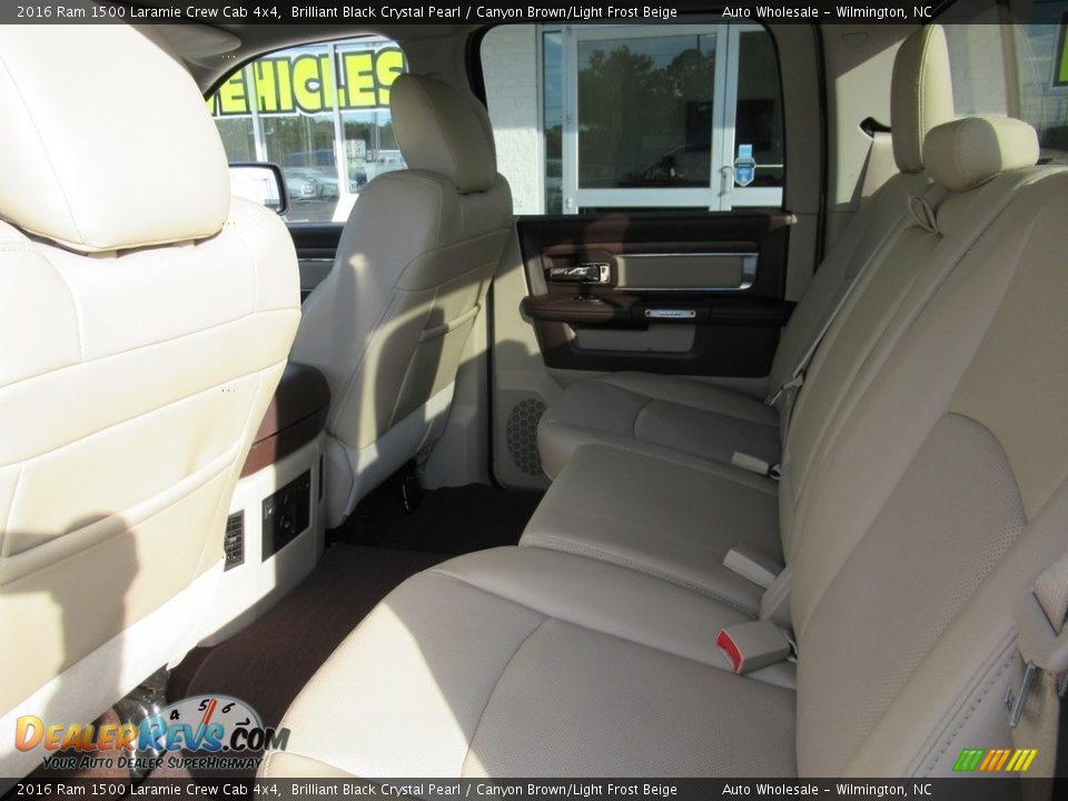 Rear Seat of 2016 Ram 1500 Laramie Crew Cab 4x4 Photo #12