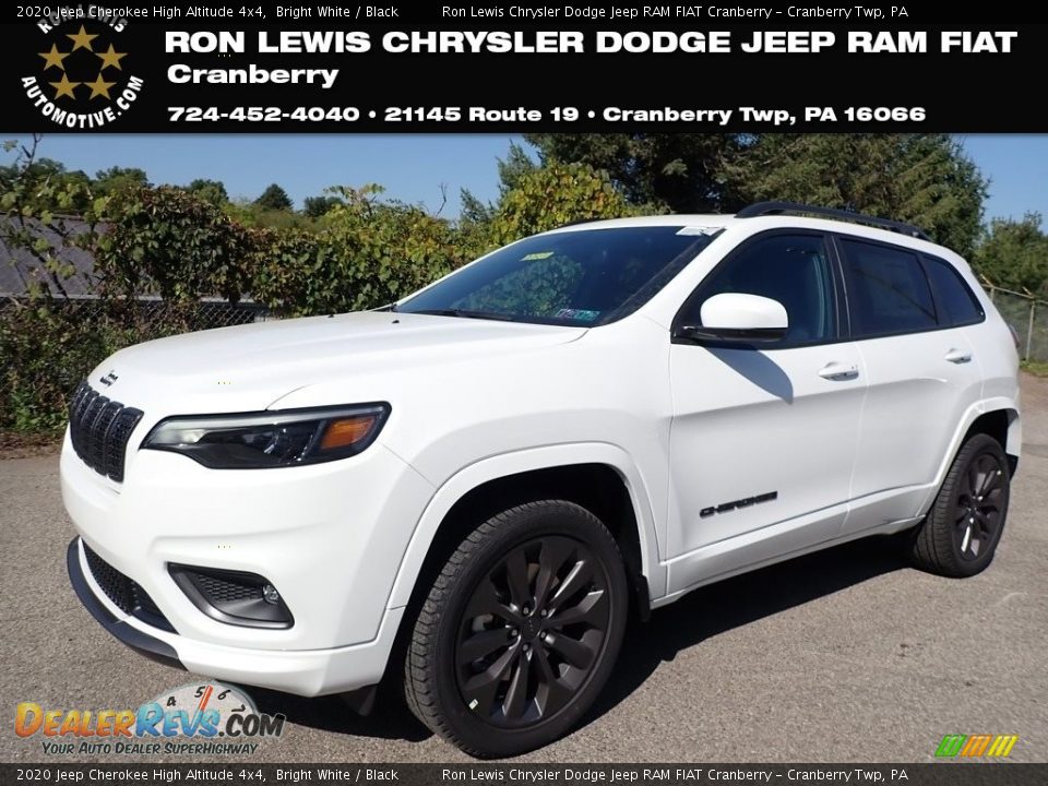 2020 Jeep Cherokee High Altitude 4x4 Bright White / Black Photo #1