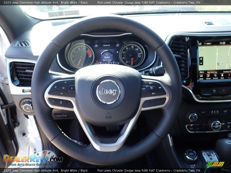 2020 Jeep Cherokee High Altitude 4x4 Bright White / Black Photo #17