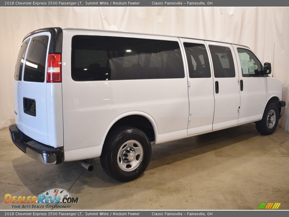 2018 Chevrolet Express 3500 Passenger LT Summit White / Medium Pewter Photo #2