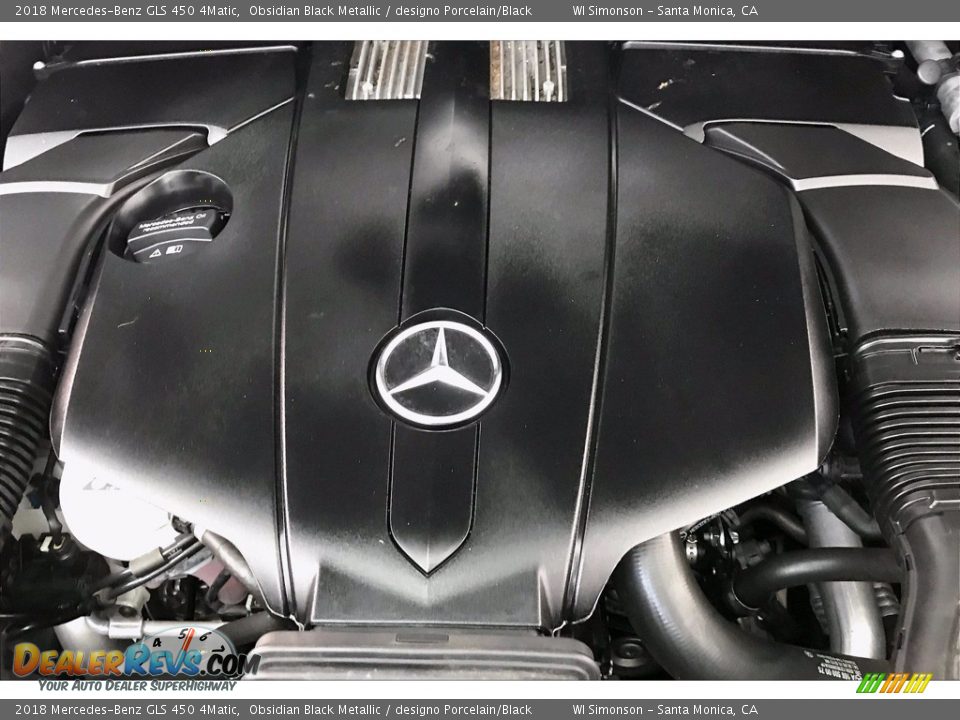2018 Mercedes-Benz GLS 450 4Matic Obsidian Black Metallic / designo Porcelain/Black Photo #31
