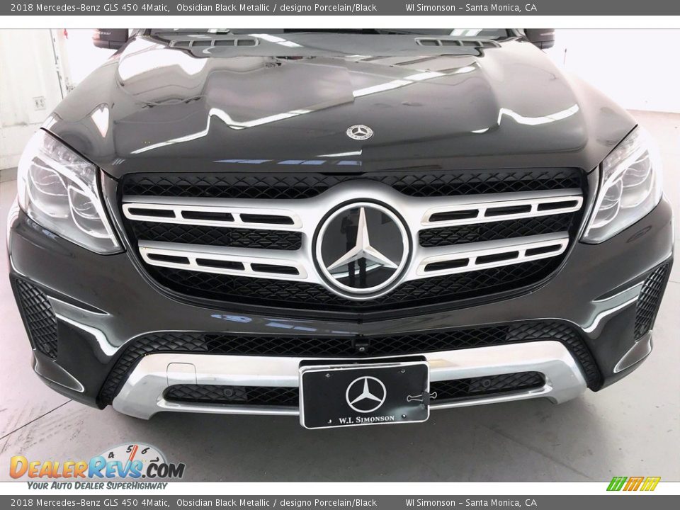 2018 Mercedes-Benz GLS 450 4Matic Obsidian Black Metallic / designo Porcelain/Black Photo #33