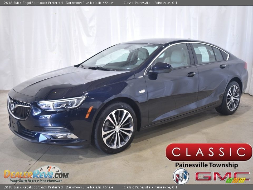 2018 Buick Regal Sportback Preferred Darkmoon Blue Metallic / Shale Photo #1