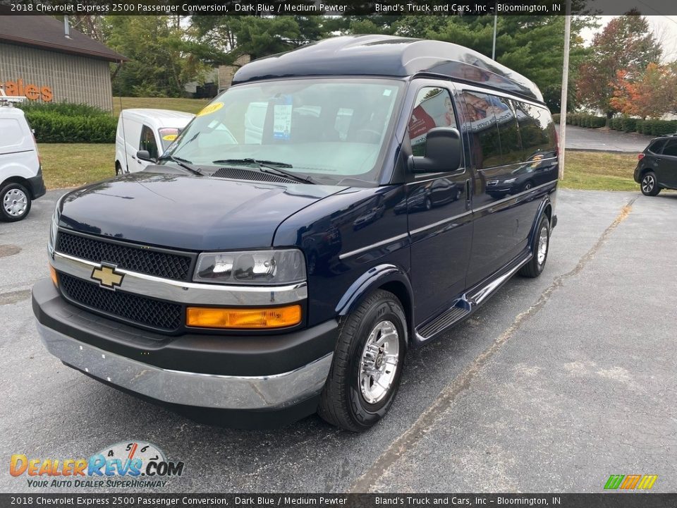 2018 Chevrolet Express 2500 Passenger Conversion Dark Blue / Medium Pewter Photo #2