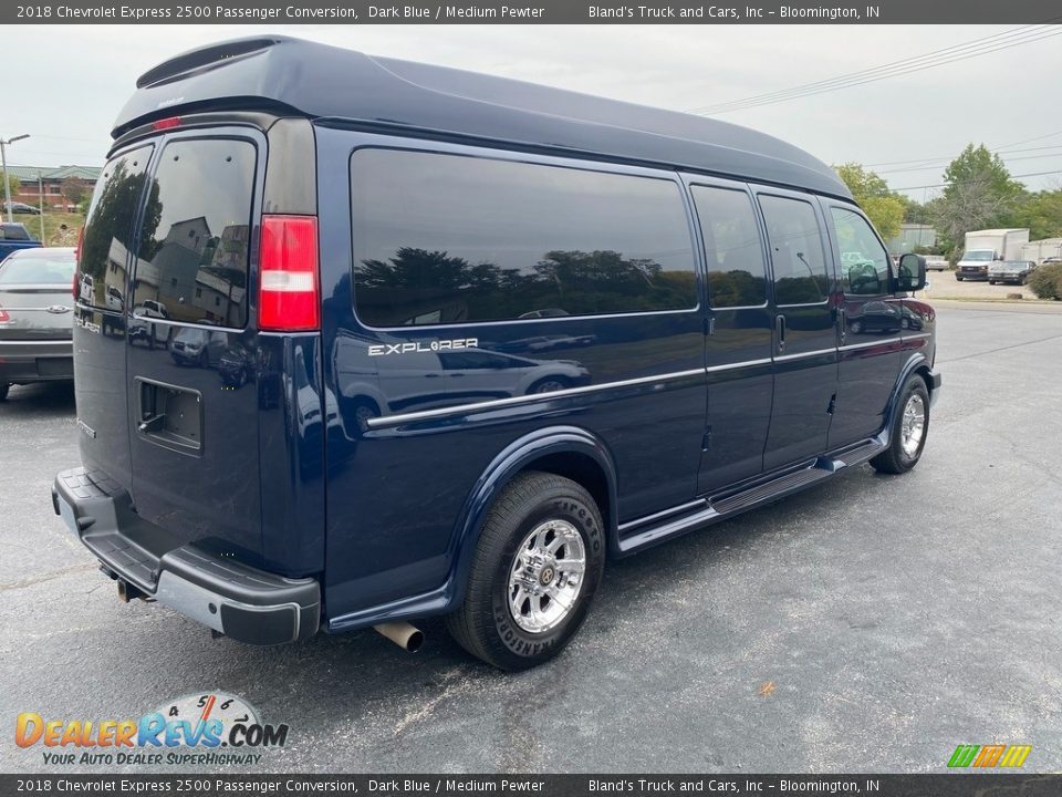2018 Chevrolet Express 2500 Passenger Conversion Dark Blue / Medium Pewter Photo #6