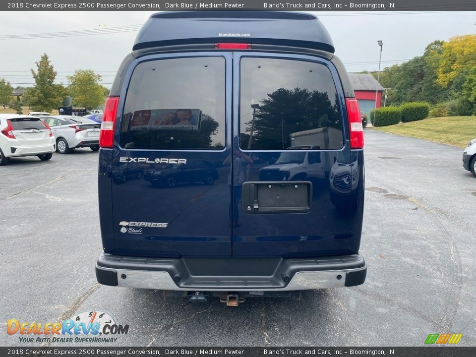 2018 Chevrolet Express 2500 Passenger Conversion Dark Blue / Medium Pewter Photo #7