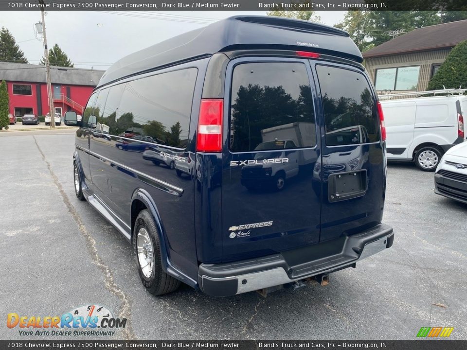 2018 Chevrolet Express 2500 Passenger Conversion Dark Blue / Medium Pewter Photo #8