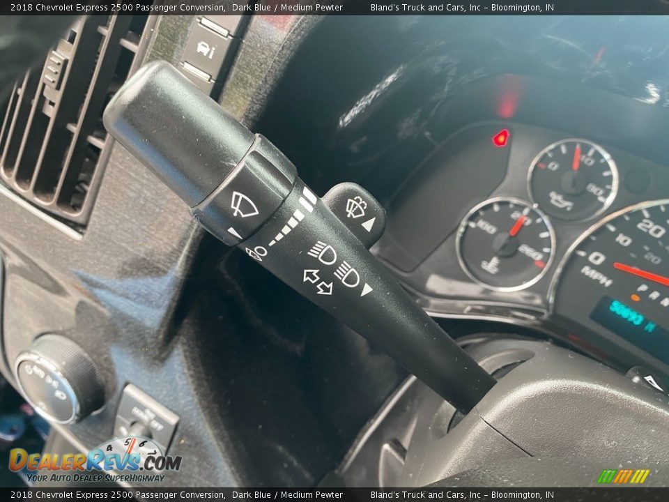 2018 Chevrolet Express 2500 Passenger Conversion Dark Blue / Medium Pewter Photo #22