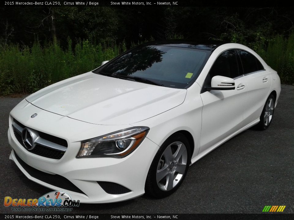 2015 Mercedes-Benz CLA 250 Cirrus White / Beige Photo #3