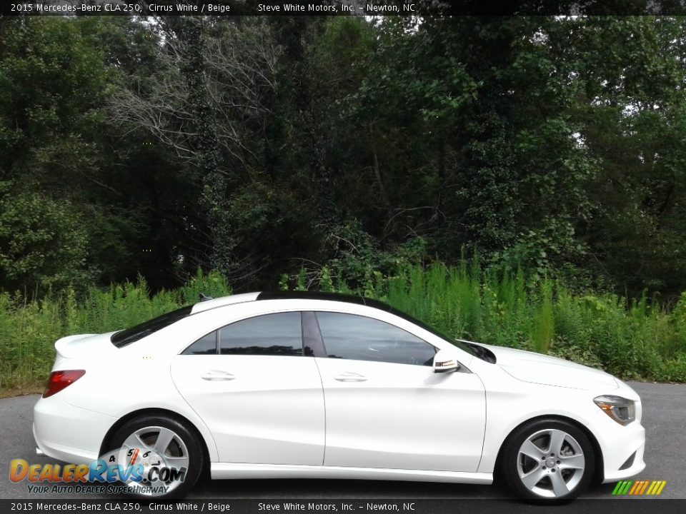 2015 Mercedes-Benz CLA 250 Cirrus White / Beige Photo #6