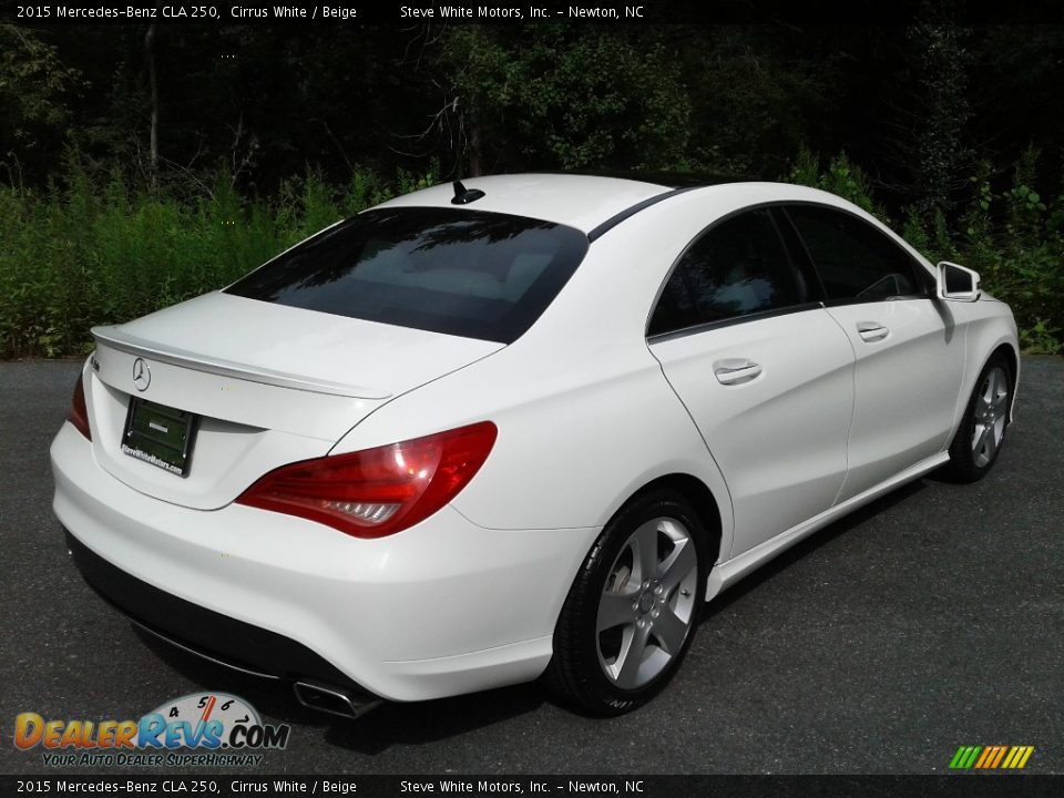 2015 Mercedes-Benz CLA 250 Cirrus White / Beige Photo #7