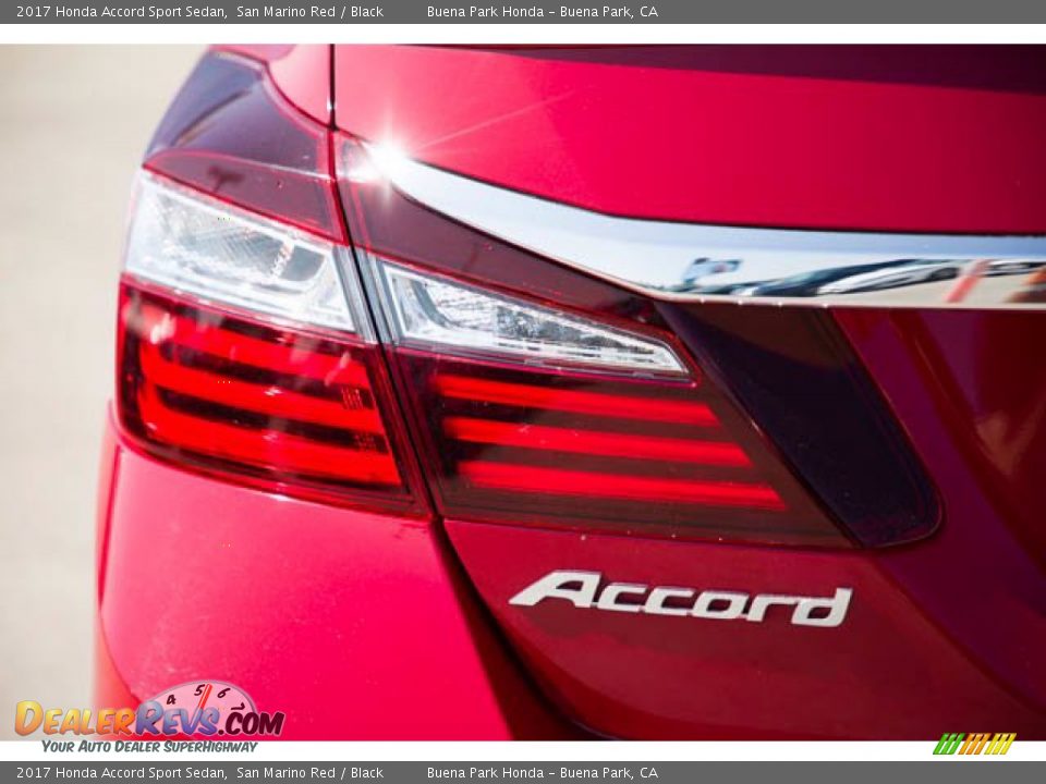 2017 Honda Accord Sport Sedan San Marino Red / Black Photo #10