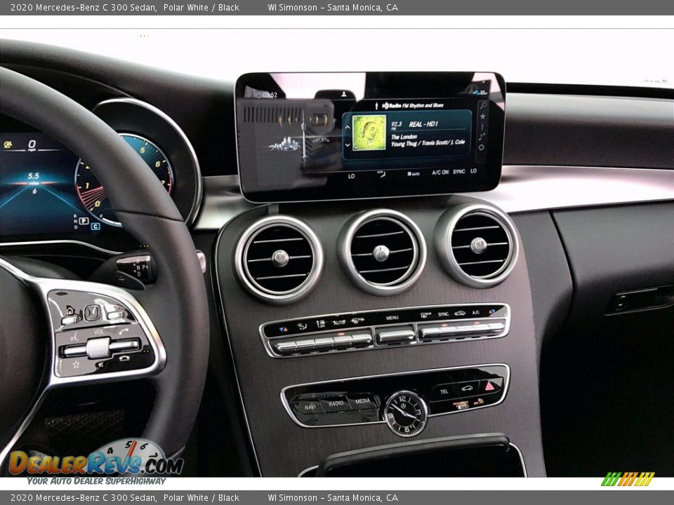 2020 Mercedes-Benz C 300 Sedan Polar White / Black Photo #6