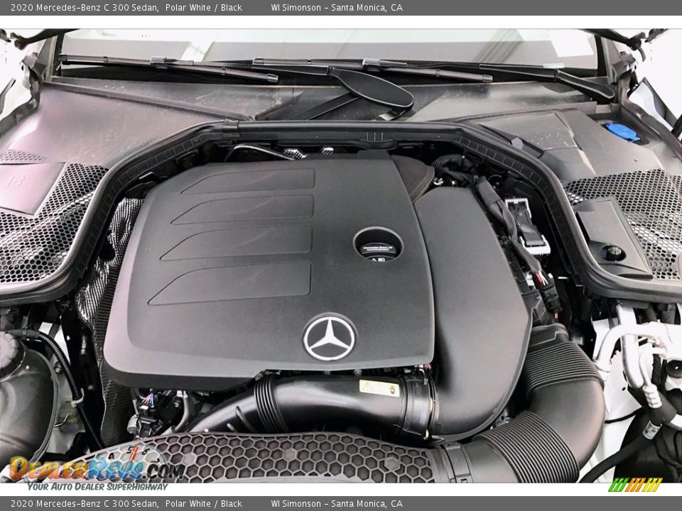 2020 Mercedes-Benz C 300 Sedan Polar White / Black Photo #8