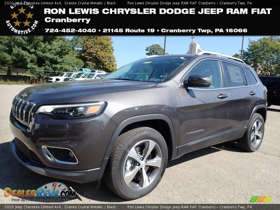 2020 Jeep Cherokee Limited 4x4 Granite Crystal Metallic / Black Photo #1