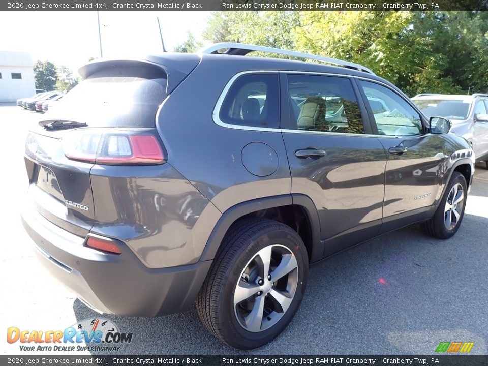 2020 Jeep Cherokee Limited 4x4 Granite Crystal Metallic / Black Photo #5