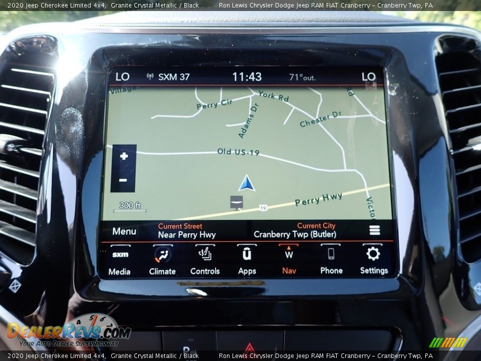 2020 Jeep Cherokee Limited 4x4 Granite Crystal Metallic / Black Photo #18